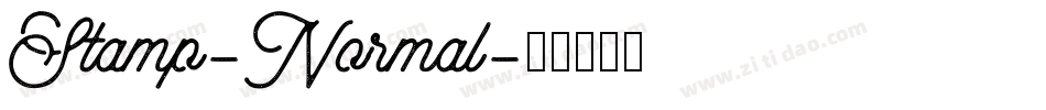 Stamp-Normal字体转换