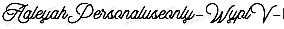 AaleyahPersonaluseonly-WyplV字体转换