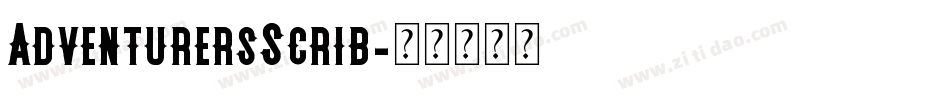 AdventurersScrib字体转换