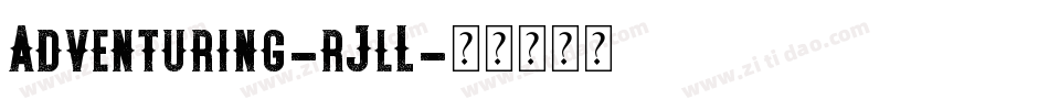 Adventuring-rJlL字体转换