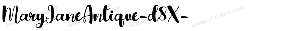 MaryJaneAntique-d8X字体转换