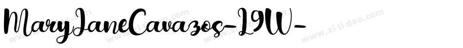 MaryJaneCavazos-L9W字体转换