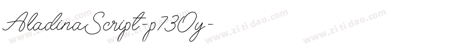 AladinaScript-p73Oy字体转换