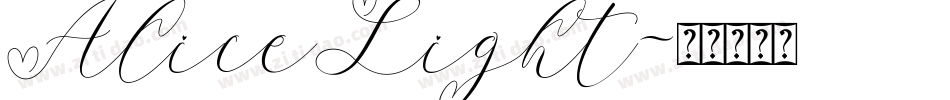AliceLight字体转换