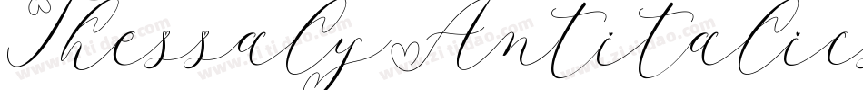 ThessalyAntitalics字体转换