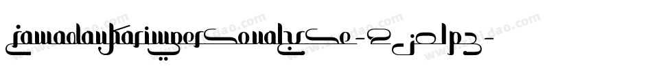 RamadanKarimPersonalUse-2O1p3字体转换 RamadanKarimPersonalUse-2O1p3字体转换