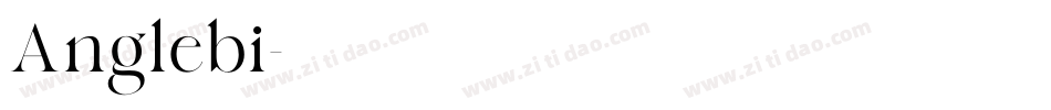 Anglebi字体转换