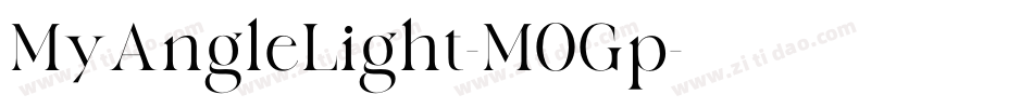 MyAngleLight-M0Gp字体转换