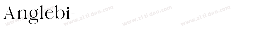 Anglebi字体转换
