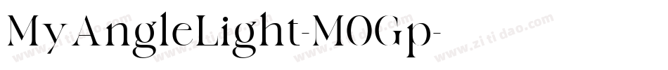 MyAngleLight-M0Gp字体转换