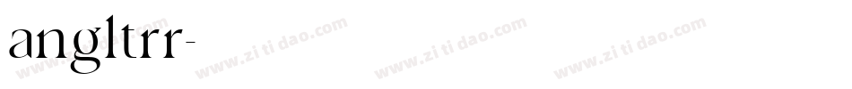 angltrr字体转换