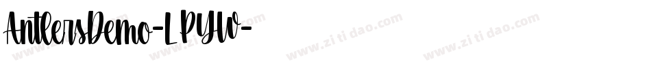 AntlersDemo-LPYW字体转换