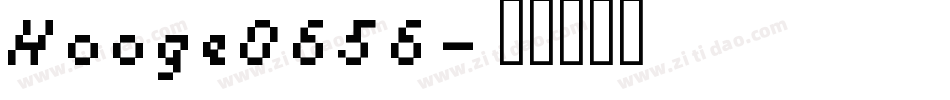 Hooge0656字体转换