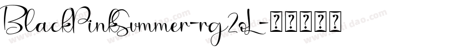BlackPinkSummer-rg2oL字体转换
