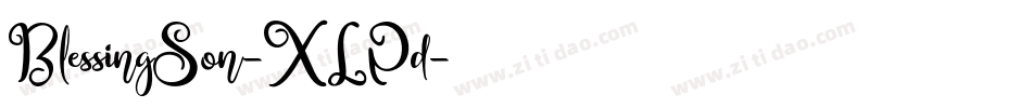 BlessingSon-XLPd字体转换