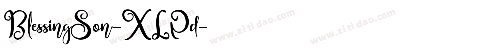 BlessingSon-XLPd字体转换