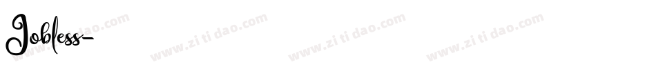 Jobless字体转换