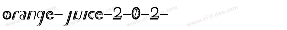 orange-juice-2-0-2字体转换