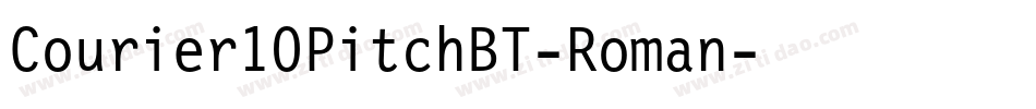 Courier10PitchBT-Roman字体转换