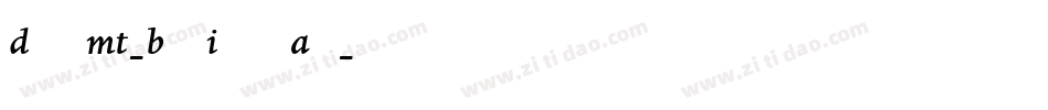 DanteMT-BoldItalicAlt字体转换