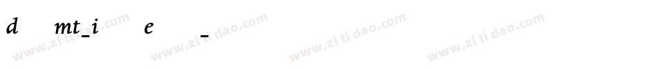 DanteMT-ItalicExpert字体转换