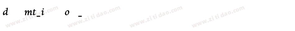 DanteMT-ItalicOsF字体转换
