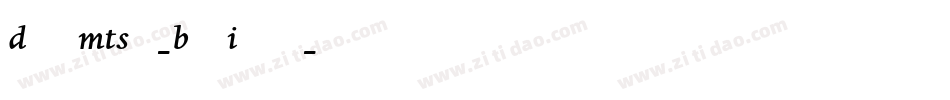 DanteMTStd-BoldItalic字体转换