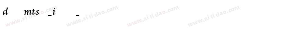 DanteMTStd-Italic字体转换