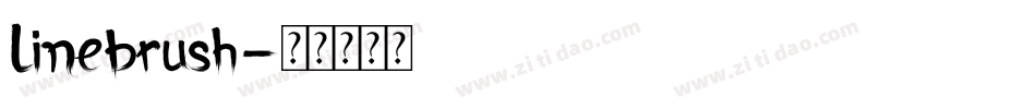 Linebrush字体转换