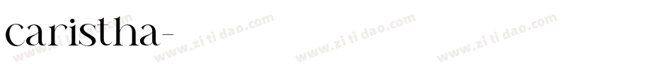 caristha字体转换