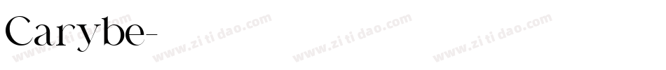 Carybe字体转换