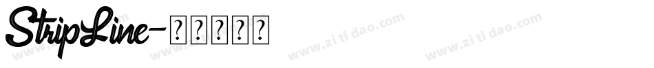 StripLine字体转换