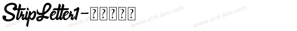 StripLetter1字体转换