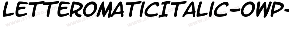 LetteromaticItalic-OWP字体转换