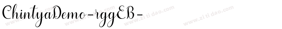 ChintyaDemo-rggEB字体转换