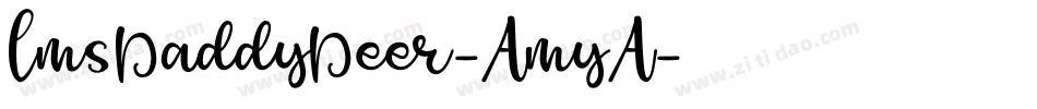 LmsDaddyDeer-AmyA字体转换
