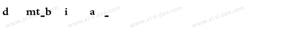 DanteMT-BoldItalicAlt字体转换