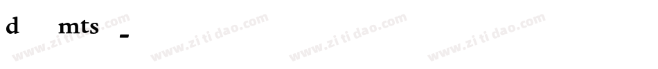 DanteMTStd字体转换