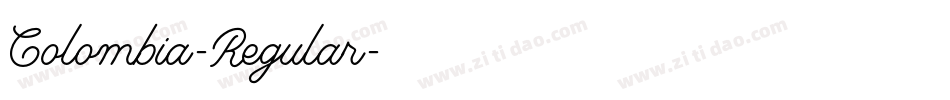Colombia-Regular字体转换