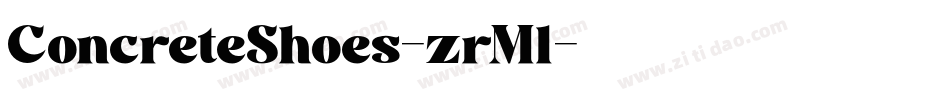 ConcreteShoes-zrMl字体转换