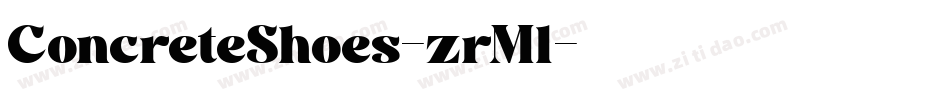 ConcreteShoes-zrMl字体转换