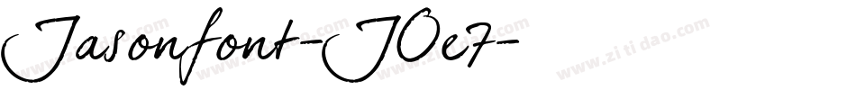 Jasonfont-JOe7字体转换