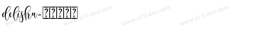 delisha字体转换