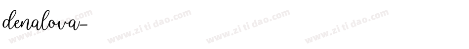 denalova字体转换