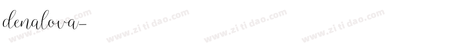 denalova字体转换