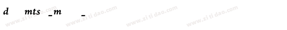 DanteMTStd-Medium字体转换