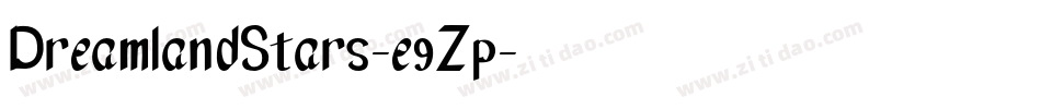 DreamlandStars-e9Zp字体转换