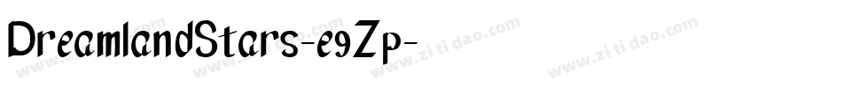 DreamlandStars-e9Zp字体转换
