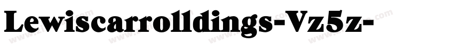 Lewiscarrolldings-Vz5z字体转换