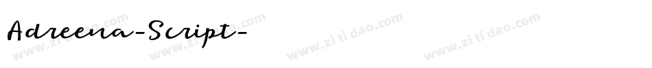 Adreena-Script字体转换
